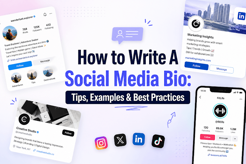 How to Write A Social Media Bio: Tips, Examples & Best Practices